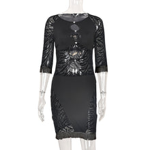 Load image into Gallery viewer, Cut Out Sexy Zebra Women's Mini Dress for Holiday Night Club Party - nevaehshalo