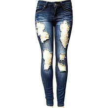Load image into Gallery viewer, S-XXL Women's Skinny Hole Ripped Jeans New Fashion - nevaehshalo