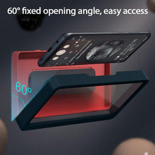 Load image into Gallery viewer, Wall Mounted Phone Box Waterproof Touch Screen Case Mobile Phone Holder Kitchen Bathroom Phone Shell Shower Sealing Storage Box - nevaehshalo