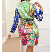 Load image into Gallery viewer, Spring And Summer New Women's Clothing European And American Bohemian Style Elegant Print Dress - nevaehshalo