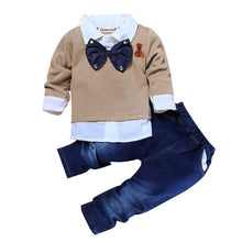 Load image into Gallery viewer, 4Pcs Boys Clothes Sets Summer Children Clothing Baby Boy Sport Suit T-shirt+Jeans Costume For Kids - nevaehshalo