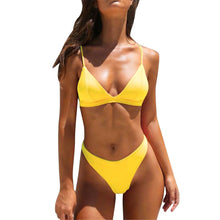 Load image into Gallery viewer, Mid Waist New Summer Women Two Pieces Bikini - nevaehshalo