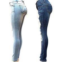 Load image into Gallery viewer, S-XXL Women's Skinny Hole Ripped Jeans New Fashion - nevaehshalo
