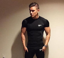 Load image into Gallery viewer, Quick Dry Fit Men Fitness T-shirt Elastic Sportswear Basketball Tshirt - nevaehshalo
