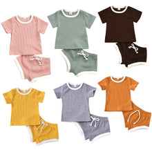 Load image into Gallery viewer, Boys' & Girls' Toddler Shorts & T-Shirt Matching Sets - nevaehshalo