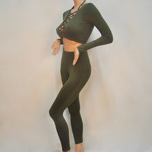 Load image into Gallery viewer, Women 2 pieces long sleeve Sexy Tops And Pants Sets - nevaehshalo