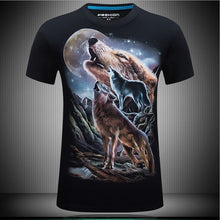 Load image into Gallery viewer, Men's animal T-Shirt orangutan/gas monkey/Wolf 3D Printed