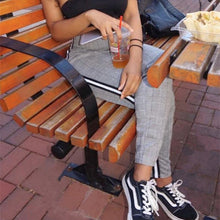 Load image into Gallery viewer, Women Trousers Elastic Waist Stretchy Side Stripeds