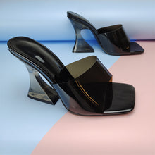 Load image into Gallery viewer, Fashion Color Crystal Heel Sandals Women