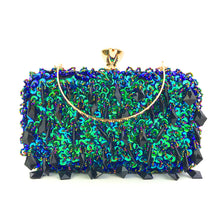 Load image into Gallery viewer, Double-Sided Bead Embroidery Sequin Bag Ladies Evening Bag