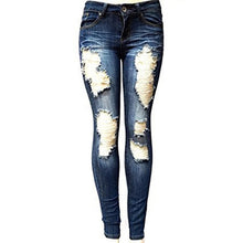 Load image into Gallery viewer, S-XXL Women's Skinny Hole Ripped Jeans New Fashion - nevaehshalo