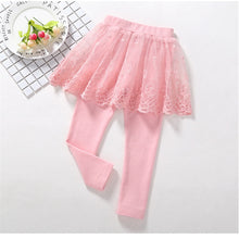Load image into Gallery viewer, Cotton Girls Leggings Lace Princess Skirt-pants