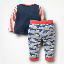 Load image into Gallery viewer, Boys Set with Animal Sweatshirt+Pants - nevaehshalo