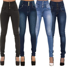 Load image into Gallery viewer, Woman skinny jeans Denim Pencil Pants Top Brand Stretch - nevaehshalo