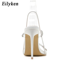 Load image into Gallery viewer, New Back Strap Sandals Fashion Crystal Rhinestone Stiletto High Heels Summer Women Sexy Nightclub Stripper Shoes - nevaehshalo