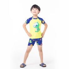 Load image into Gallery viewer, Boys Dinosaur Swimming Trucks suit - nevaehshalo