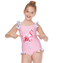 Load image into Gallery viewer, Children's New Swimsuit Girls Positioning Printing One Piece Swimsuit - nevaehshalo
