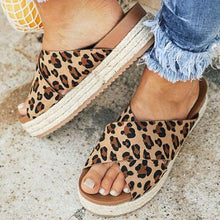 Load image into Gallery viewer, Sexy Leopard Sandals Summer Women Slippers Open Toe Platform Casual Shoes Ladies Outdoor Beach Flip Flops Female Slides - nevaehshalo