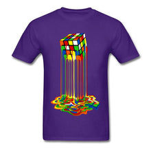 Load image into Gallery viewer, Good Quality Cube T-Shirts Rainbow Abstraction Cube Sheldon Cooper T Shirt Tee Shirt Women Men - nevaehshalo