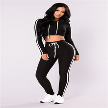 Load image into Gallery viewer, Autumn And Winter pink women tracksuit Sexy Exercise 2 piece woman set Ladies New Style pink women sweat suits - nevaehshalo