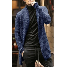 Load image into Gallery viewer, Mens Long Sweater Jacket Casual Slim Fit Trench