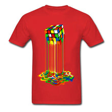Load image into Gallery viewer, Good Quality Cube T-Shirts Rainbow Abstraction Cube Sheldon Cooper T Shirt Tee Shirt Women Men - nevaehshalo