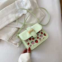 Load image into Gallery viewer, Spring And Summer Casual Underarm Bag Women's New Style Fashion Shoulder Bag Simple Strawberry Girl Small Square Bag - nevaehshalo