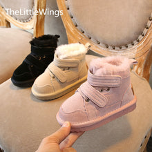 Load image into Gallery viewer, Winter Girls'Snow Boots 2020 New Warm Skid-proof Boys' Cotton Shoes 1-15 Years Old Children's School genuine leather suede Boots - nevaehshalo