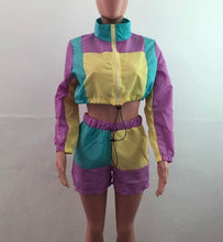 Load image into Gallery viewer, Two Piece Set Women Matching Top and Biker Shorts