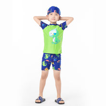Load image into Gallery viewer, Boys Dinosaur Swimming Trucks suit - nevaehshalo