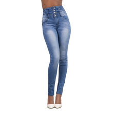 Load image into Gallery viewer, Woman skinny jeans Denim Pencil Pants Top Brand Stretch - nevaehshalo