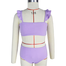 Load image into Gallery viewer, Children's Swimsuit New Girl Split Bikini Cute Small Fresh Solid Color - nevaehshalo