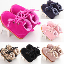 Load image into Gallery viewer, Newborn Baby Girl Boy Shoes Warm Snow Boots Toddler Infant Booties Prewalker Black White Pink - nevaehshalo