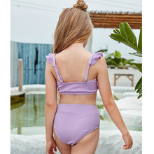 Load image into Gallery viewer, Children's Swimsuit New Girl Split Bikini Cute Small Fresh Solid Color - nevaehshalo