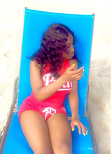 Load image into Gallery viewer, Letters Print Tank Top Shorts Two Piece Set