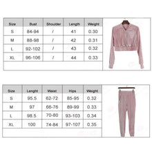 Load image into Gallery viewer, Women Sweatshirt Pants Sets Velvet