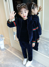 Load image into Gallery viewer, Brand Boys Warm Thicken Fleece Hoodies+Pants+Vest 3pcs Sets Girl Winter Sets Children Clothes Kids Casual Suits Christmas Outfit - nevaehshalo