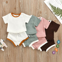 Load image into Gallery viewer, Boys' & Girls' Toddler Shorts & T-Shirt Matching Sets - nevaehshalo