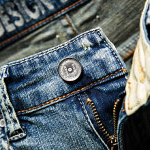 Load image into Gallery viewer, Summer Fashion Brand Design Blue Men Streetwear Ripped Bermuda Jeans Short - nevaehshalo