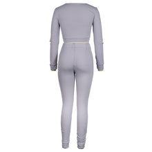 Load image into Gallery viewer, New Style Women's Long Sleeved Top And Leggings Two Piece Suit