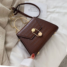 Load image into Gallery viewer, Stone Pattern PU Leather Crossbody Bags For Women Fashion Small Cross Body Brand Designer Lady Shoulder Bag Luxury Handbags - nevaehshalo