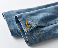 Load image into Gallery viewer, Girls and Boys Ripped Holes Jeans Coats - nevaehshalo