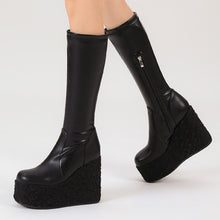 Load image into Gallery viewer, Newest Women Ankle Boots Fashion Punk Style High Platforms Wedges Heels