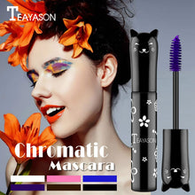 Load image into Gallery viewer, Professional Makeup Mascara Waterproof Quick-drying Eyelash Curling Lengthening Makeup Eyelashes Blue Purple Color Mascara - nevaehshalo