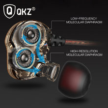 Load image into Gallery viewer, Earphones QKZ KD4 fone de ouvido Mini Dual Driver Original hybrid