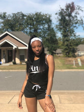 Load image into Gallery viewer, Letters Print Tank Top Shorts Two Piece Set