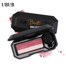 Load image into Gallery viewer, UBUB Professional Double Colors Shimmer Smoky Eyeshadow Shiny High Pigments Waterproof Long Lasting Nude Eye Shadow Palette - nevaehshalo