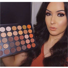 Load image into Gallery viewer, Professional 35 Color Eyeshadow Palette Earth Warm Color Shimmer Matte Eye Shadow Beauty Makeup Set - nevaehshalo