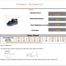 Load image into Gallery viewer, Summer Fashion LED Flash Colorful Flats Sandals Open Toe Platform Sandals Shoes Women Casual Shoes Ladies Beach Shoes - nevaehshalo