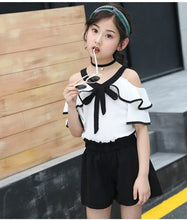 Load image into Gallery viewer, Two Pieces Set For Girls Summer Style Teenage Girl Hip Hop Clothing 4 6 8 10 12 14Years - nevaehshalo